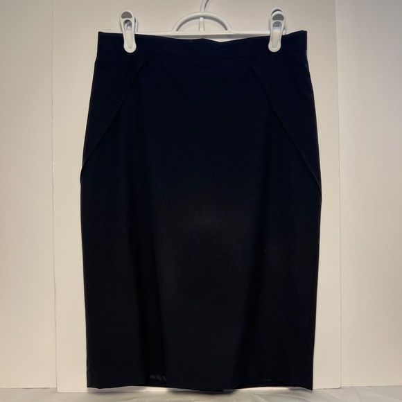 Black Wool Pencil Skirt Work Suit Separates Size 4 - Picture 9 of 10